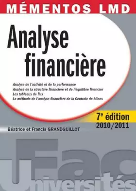 Couverture du produit · Analyse financière