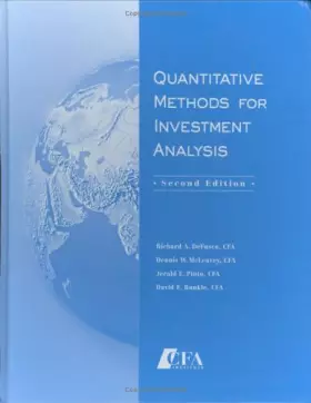 Couverture du produit · Quantitative Methods For Investment Analysis
