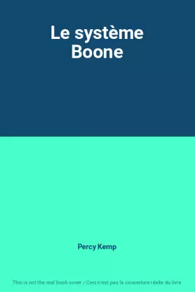 Couverture du produit · Le système Boone