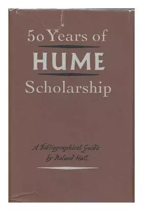 Couverture du produit · Fifty Years of Hume Scholarship: A Bibliographical Guide