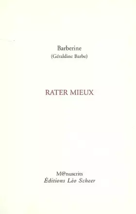 Couverture du produit · Rater mieux