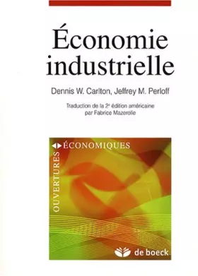 Couverture du produit · Économie industrielle