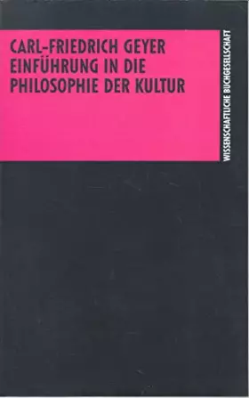 Couverture du produit · Einführung in die Philosophie der Kultur