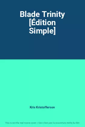 Couverture du produit · Blade Trinity [Édition Simple]