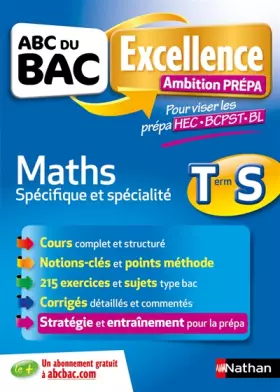 Couverture du produit · ABC Excellence - Ambition Prépa - Maths Terminale S - Prépa HEC-BCPST-Khâgne BL