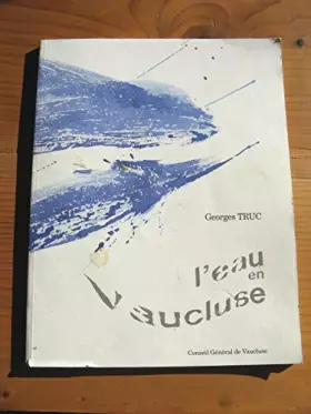 Couverture du produit · L'Eau en Vaucluse