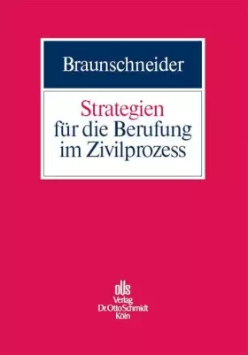 Couverture du produit · Strategien für die Berufung im Zivilprozess