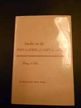 Couverture du produit · Studies on the Population of China, 1368-1953