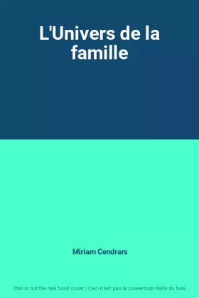 Couverture du produit · L'Univers de la famille