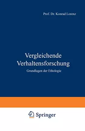 Couverture du produit · Vergleichende Verhaltensforschung: Grundlagen der Ethologie