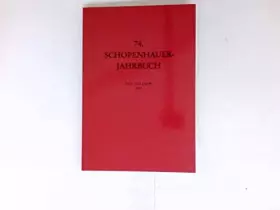 Couverture du produit · Schopenhauer Jahrbuch, 74. Band, 1993 :