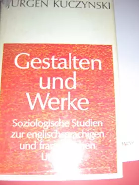 Couverture du produit · Gestalten und Werke. Band 2: Soziologische Studien zur englischsprachigen und französischen Literatur.