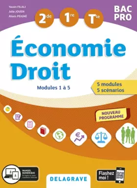 Couverture du produit · Économie-Droit 2de, 1re, Tle Bac Pro (2020) - Pochette élève