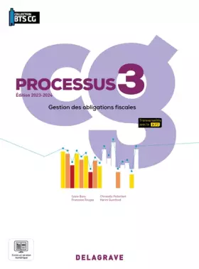 Couverture du produit · Processus 3 - Gestion des obligations fiscales BTS Comptabilité Gestion (CG) (2023) - Pochette élève
