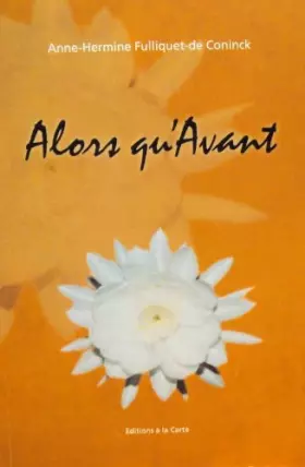 Couverture du produit · Alors qu'avant