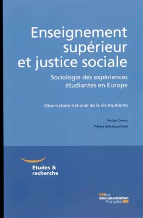 Couverture du produit · Enseignement supérieur et justice sociale