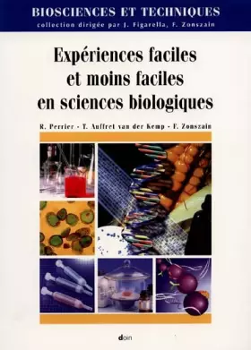 Couverture du produit · Expériences faciles et moins faciles en sciences biologiques