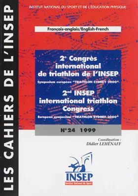 Couverture du produit · 2e congrès international de triathlon de l'INSEP (en français et anglais)