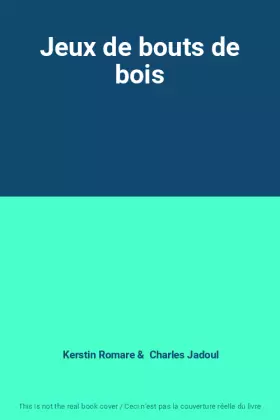 Couverture du produit · Jeux de bouts de bois