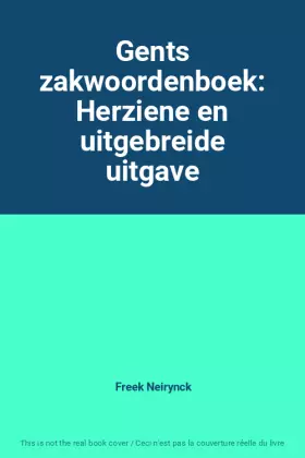 Couverture du produit · Gents zakwoordenboek: Herziene en uitgebreide uitgave
