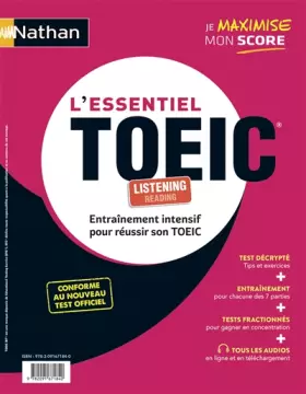 Couverture du produit · L'Essentiel TOEIC : Entraînement intensif pour réussir - TOEIC