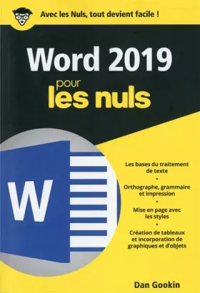 Couverture du produit · Word 2019 pour les Nuls poche