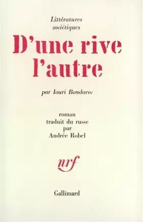 Couverture du produit · D'une rive l'autre
