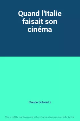 Couverture du produit · Quand l'Italie faisait son cinéma