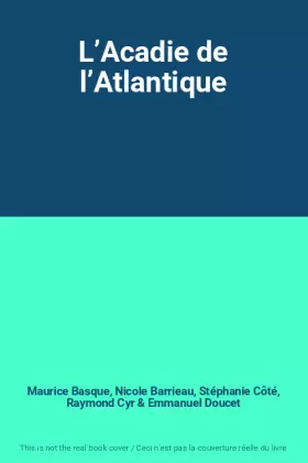 Couverture du produit · L’Acadie de l’Atlantique