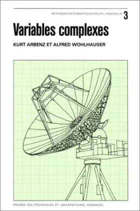 Couverture du produit · Variables complexes