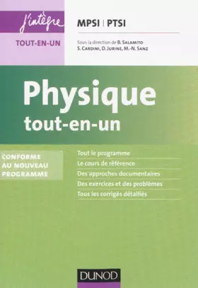 Couverture du produit · Physique tout-en-un MPSI-PTSI - Conforme au nouveau programme