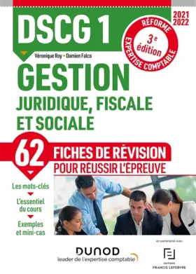 Couverture du produit · DSCG 1 Gestion juridique, fiscale et sociale - Fiches de révision - 2021-2022: 2021-2022 (2021-2022)