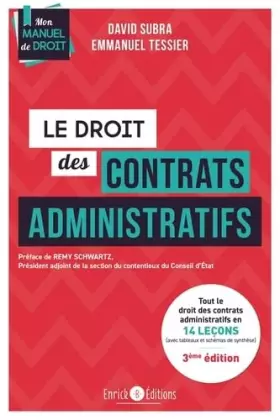 Couverture du produit · Le droit des contrats administration