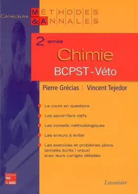 Couverture du produit · Chimie 2e année BCPST-Véto