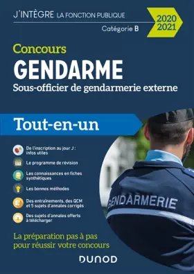 Couverture du produit · Concours Gendarme - Sous-officier de gendarmerie externe - 2020/2021- Tout-en-un: Tout-en-un (2020-2021)