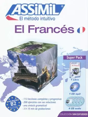 Couverture du produit · Francés Superpack (Libro+1 mp3+4CD): Avec CD mp3 (Senza sforzo)