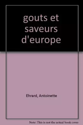 Couverture du produit · Goûts et saveurs d'Europe