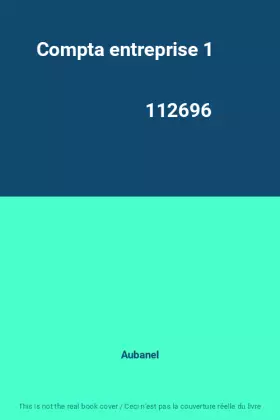 Couverture du produit · Compta entreprise 1                                                                           112696