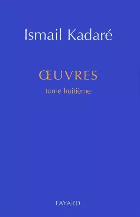 Couverture du produit · Oeuvres, tome 8