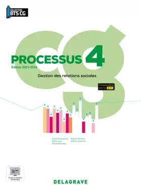 Couverture du produit · Processus 4 - Gestion des relations sociales BTS Comptabilité Gestion (CG) (2023) - Pochette élève