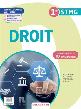 Couverture du produit · Le programme en situations - Droit 1re STMG (2023) - Pochette élève