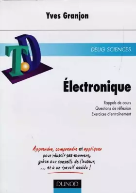 Couverture du produit · TD d'électronique