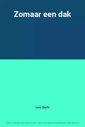 Couverture du produit · Zomaar een dak