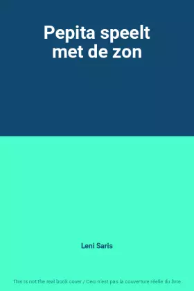 Couverture du produit · Pepita speelt met de zon