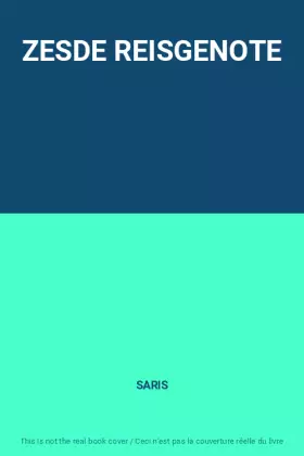 Couverture du produit · ZESDE REISGENOTE