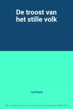 Couverture du produit · De troost van het stille volk
