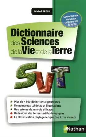 Couverture du produit · Dictionnaire Sciences et Vie de la Terre