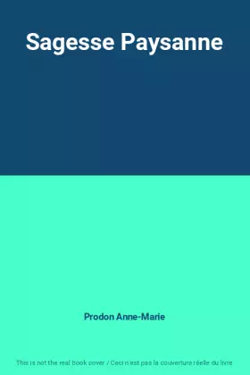 Couverture du produit · Sagesse Paysanne