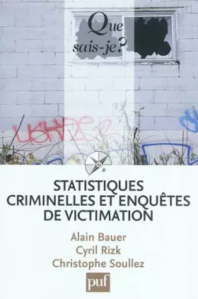 Couverture du produit · Statistiques criminelles et enquêtes de victimation