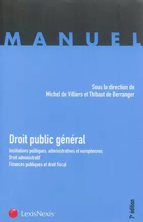 Couverture du produit · Droit public général